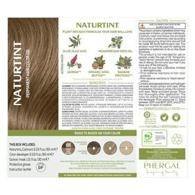 Naturtint 8N before and after showing improved color and coverage