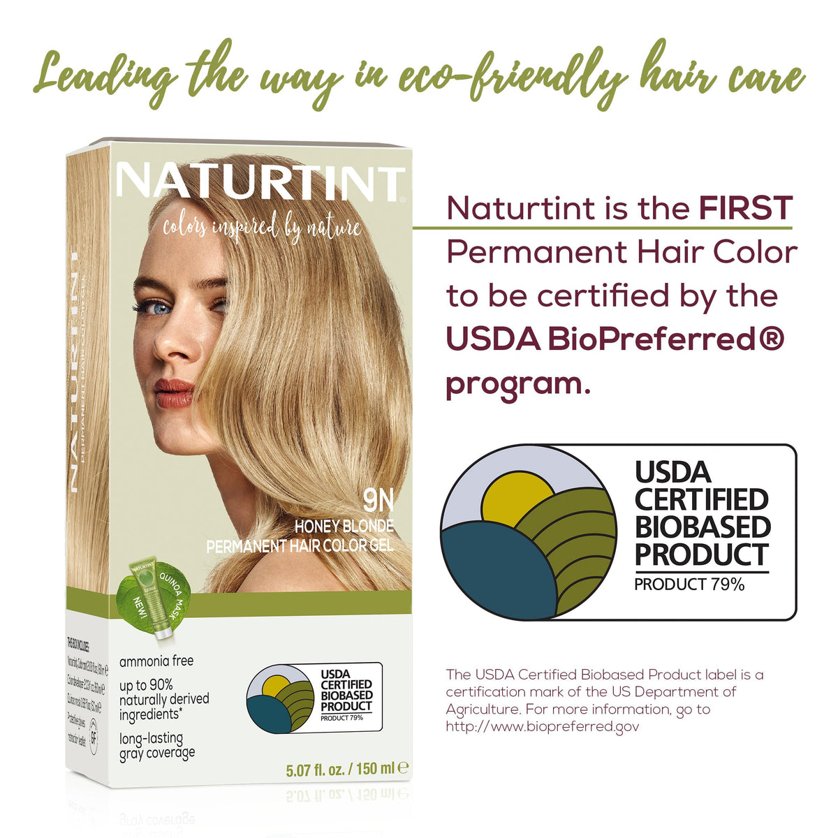 Naturtint being applied to hair demonstrating easy at-home, mess-free use