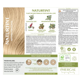 Naturtint kit contents and size comparison showing included developer and accessories