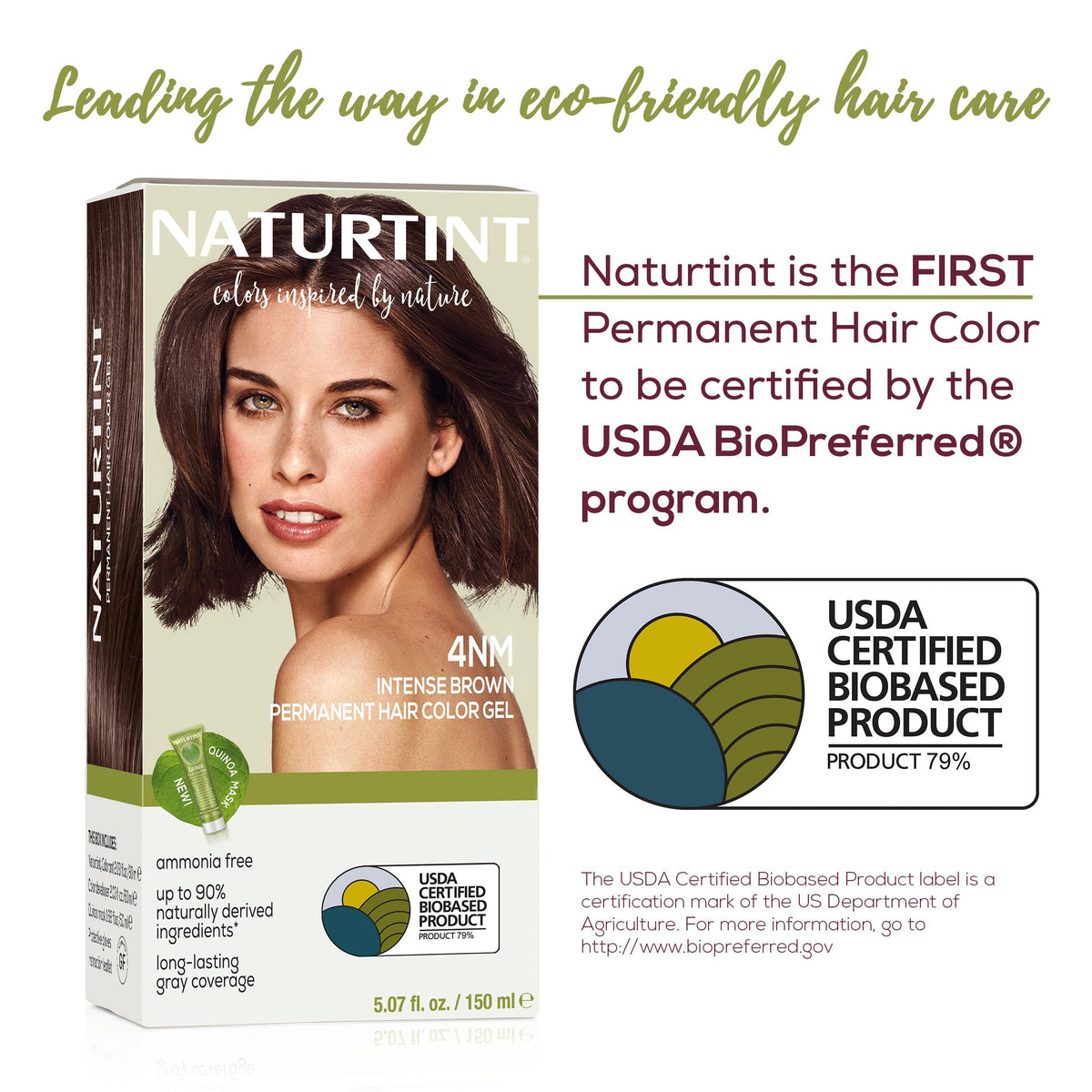 Naturtint application in hands with gloves demonstrating easy use