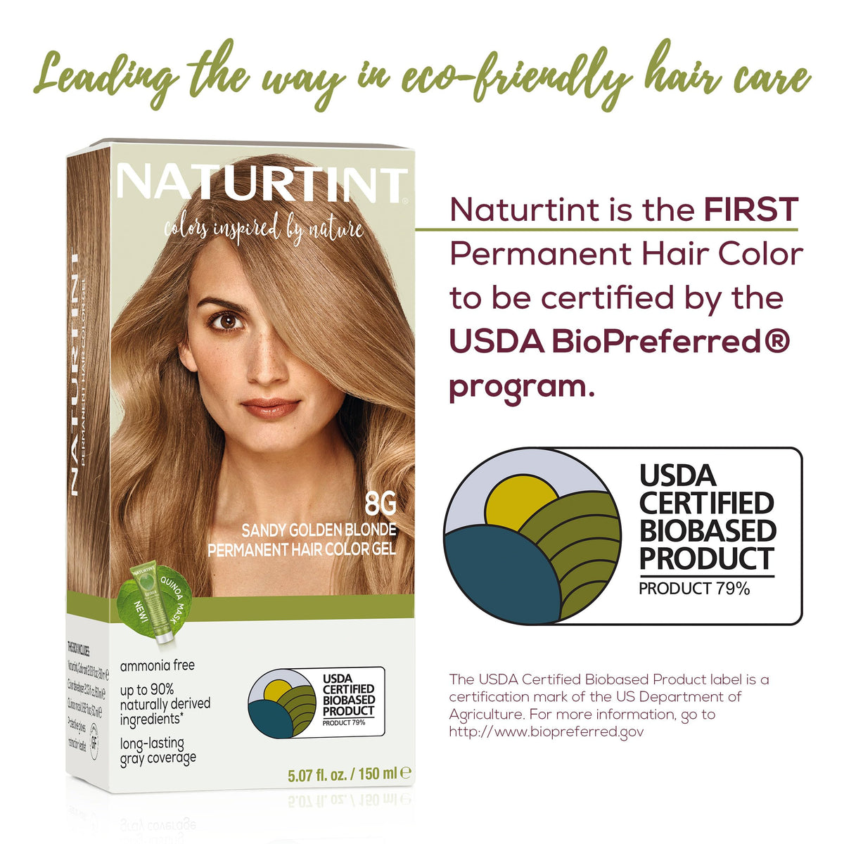 Naturtint color swatches on hair strands showing shade accuracy benefit