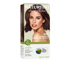 Naturtint front packaging showing 4NM Intense Brown and benefits