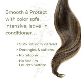Naturtint in-use by stylist detangling and enhancing color vibrancy