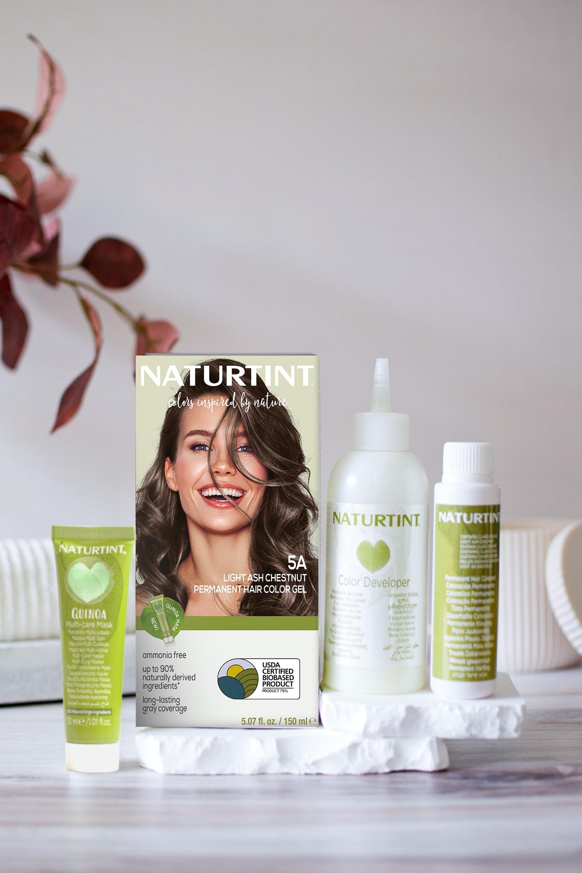 Naturtint plant extracts close-up highlighting natural ingredients