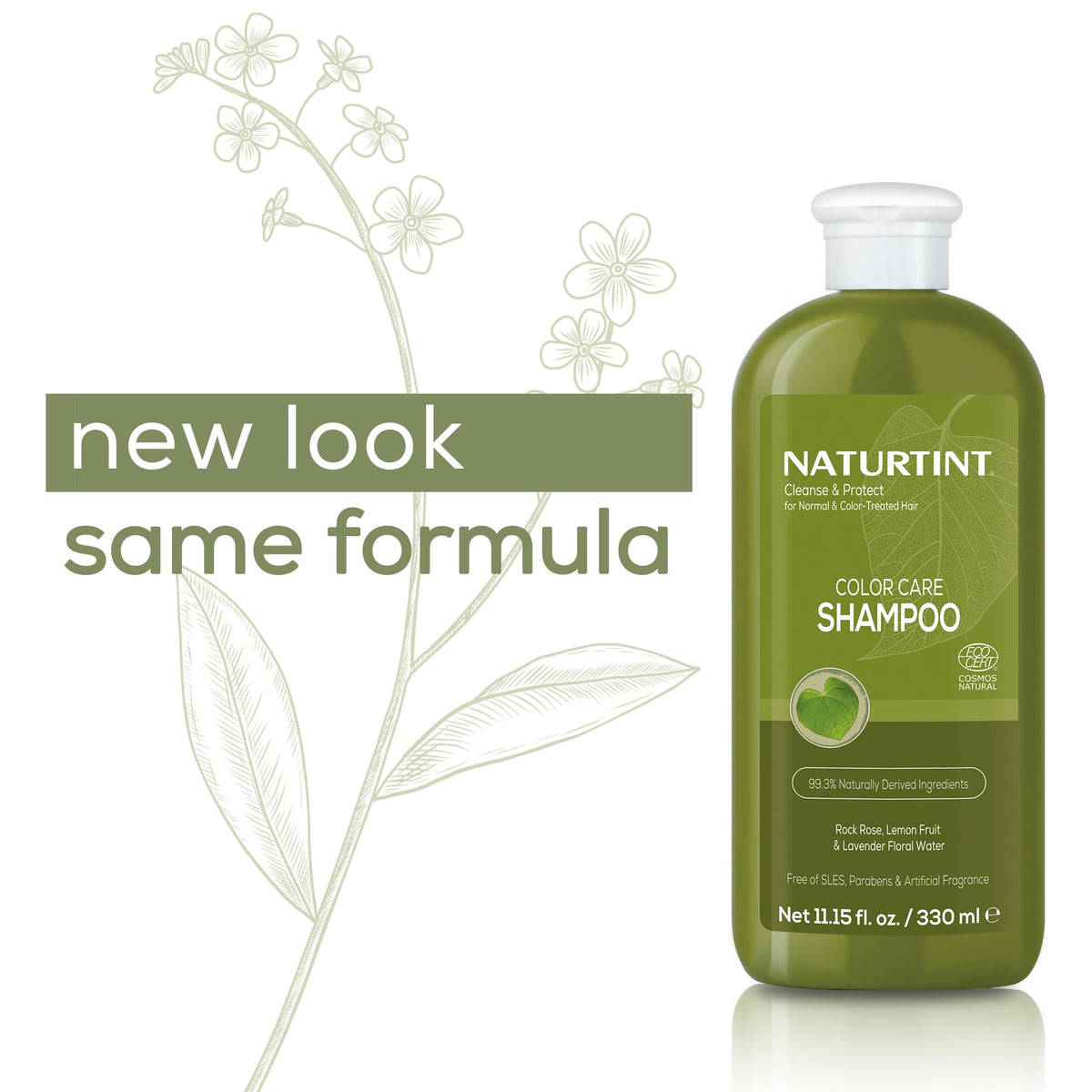 Naturtint bottle in bathroom lifestyle scene conveying clean routine