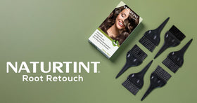 Naturtint kit on bathroom vanity illustrating easy at-home touch-up routine
