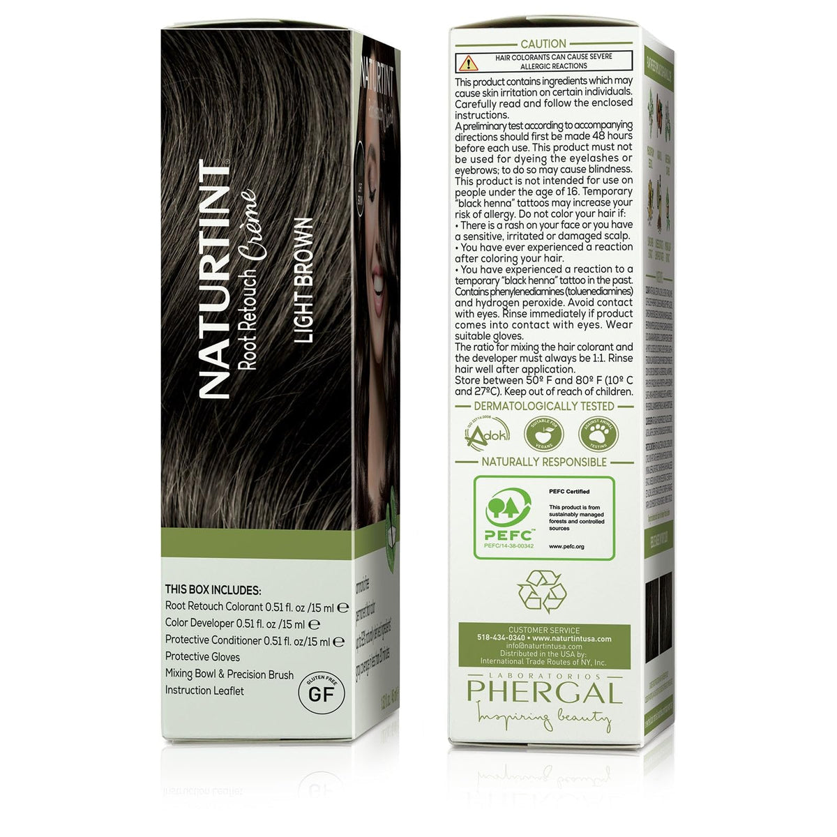 Naturtint 1.52 fl oz tube held in hand showing compact travel-ready size