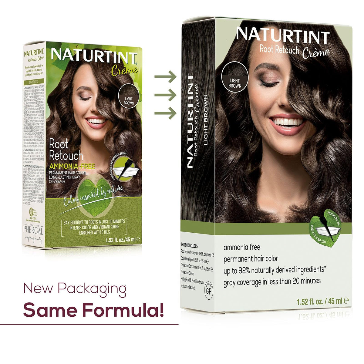 Naturtint tube with included precision brush for accurate root application