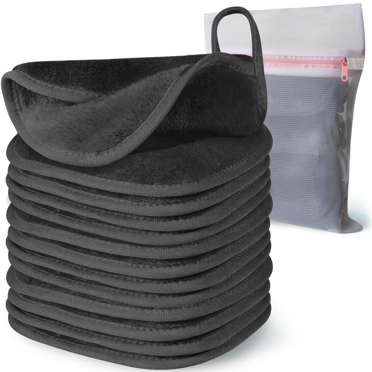 Natwag front view of 12-pack grey cloths showing compact packaging and convenience