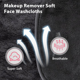 Natwag cloth removing makeup from cheek to show effective water-only cleansing