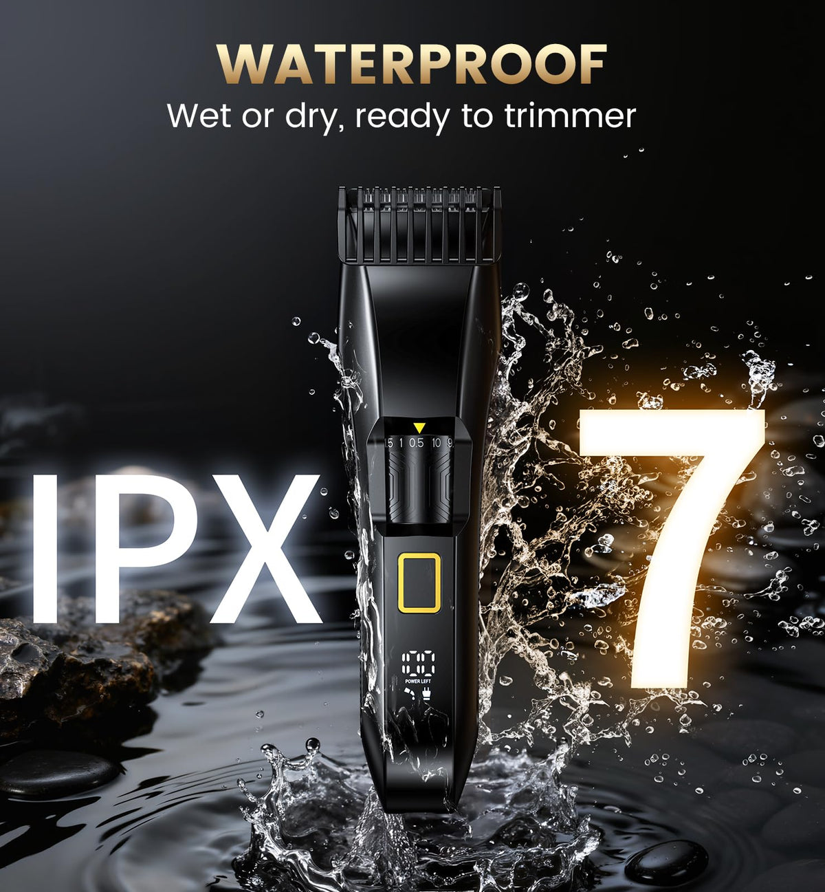 NAUQUOHZ beside ruler showing size and scale for compact, travel-friendly grooming