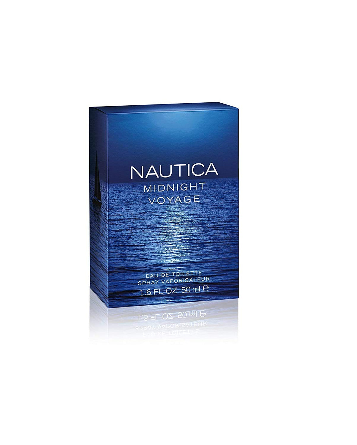 Nautica Midnight Voyage close-up of cap and bottle detail for durable travel use
