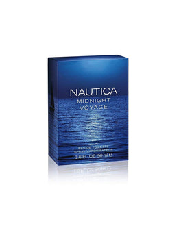 Nautica Midnight Voyage close-up of cap and bottle detail for durable travel use