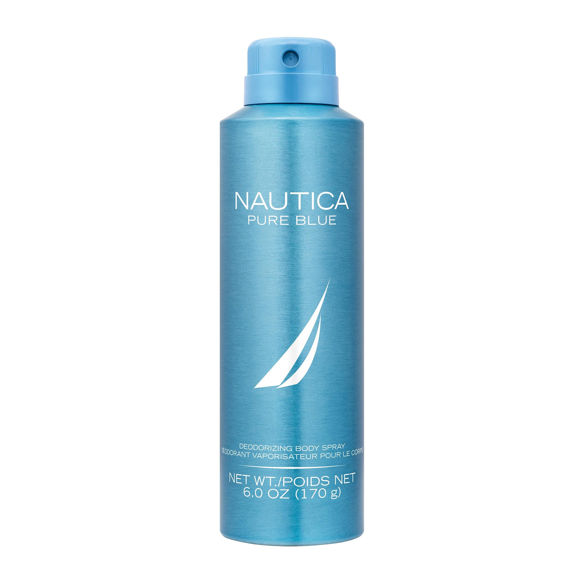Nautica Pure Blue front packaging showing bottle and branding, suggests fresh wear