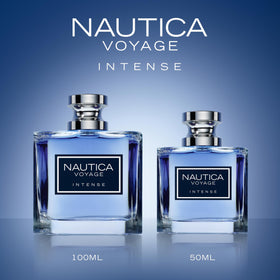 Nautica Voyage Intense box and bottle together showing gifting-ready presentation