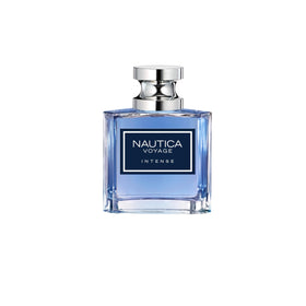 Nautica Voyage Intense front bottle showing clean branding and travel size benefit