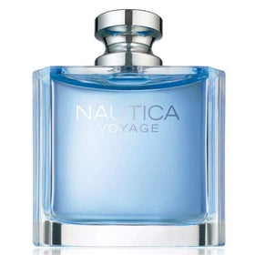 Nautica Voyage label and fragrance juice showing authentic brand details