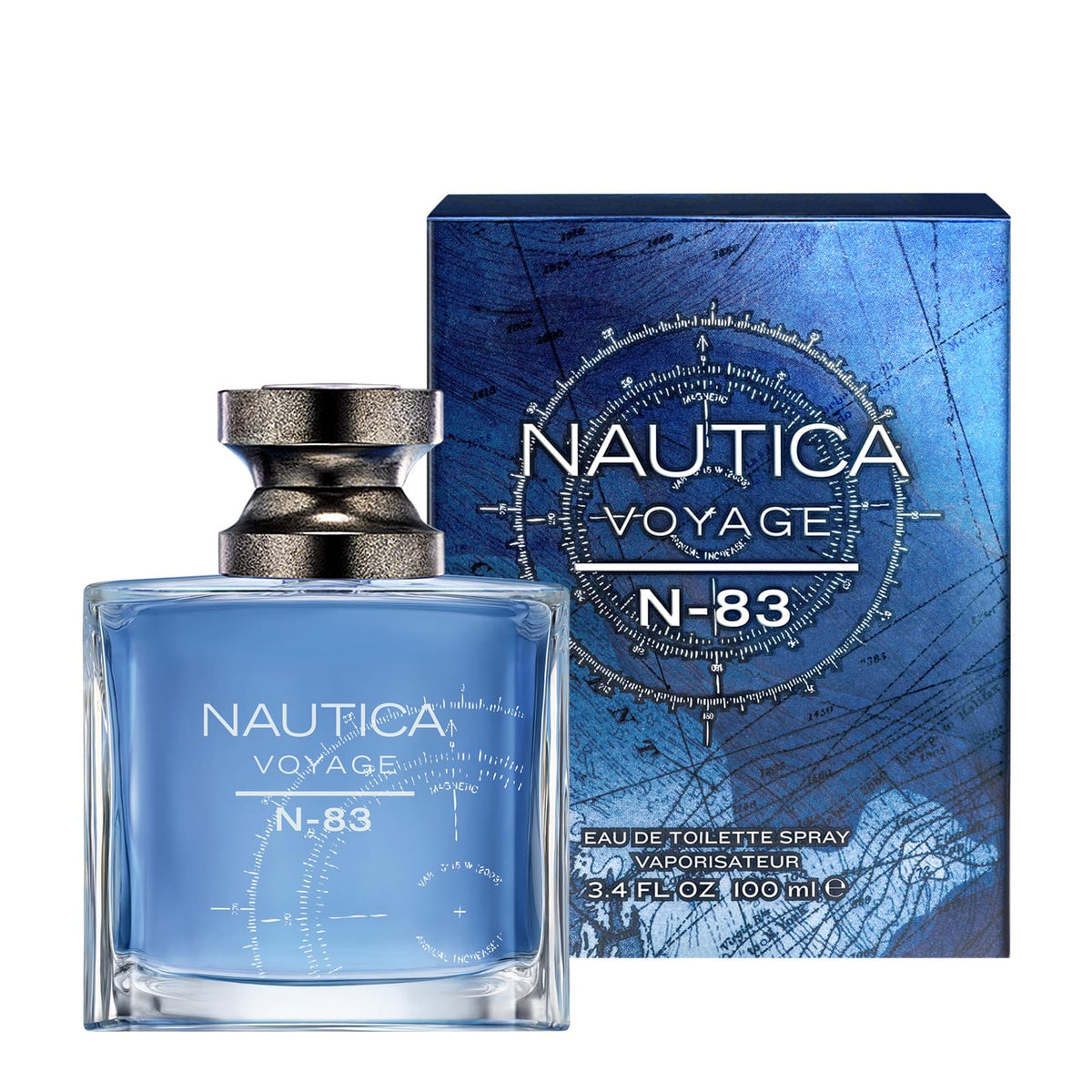 Nautica Voyage N83 atomizer close-up highlighting spray nozzle for even application