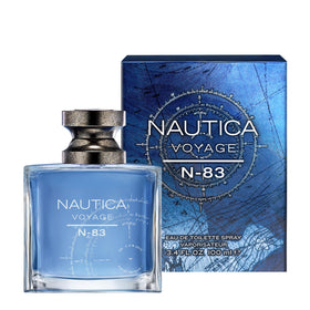 Nautica Voyage N83 atomizer close-up highlighting spray nozzle for even application
