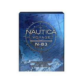 Nautica Voyage N83 lifestyle beach scene conveying Nautica freshness and casual confidence