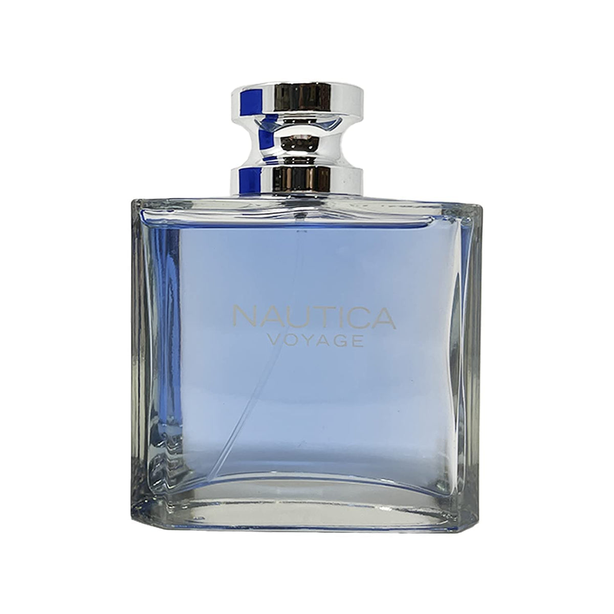Nautica Voyage bottle next to ruler illustrating 3.4 oz size convenience