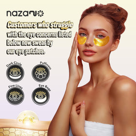 NAZANO 24K gold serum close-up highlighting glimmering texture and hydrating effect