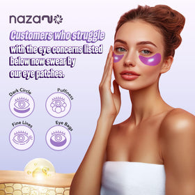 NAZANO close-up of patch texture highlighting smooth hydrogel feel
