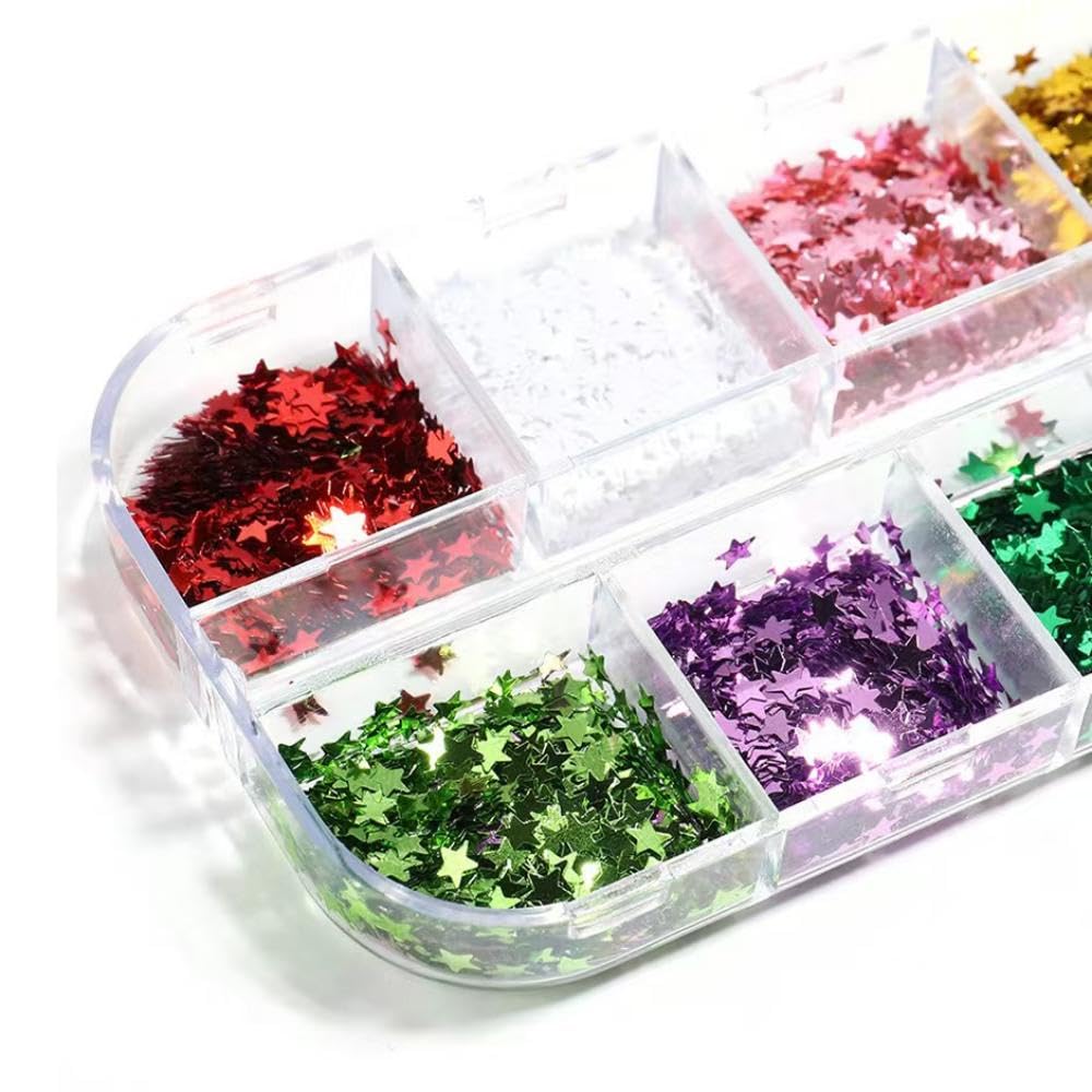 NBNTGH star flakes embedded in clear gel demonstrating long-lasting hold