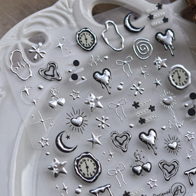 NBNTGH front sheet view showing assorted hearts and stars for quick styling
