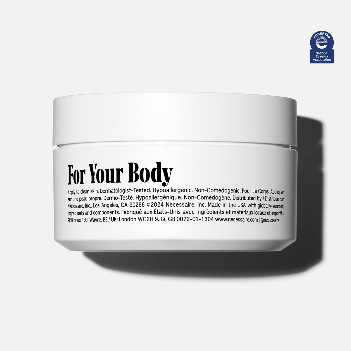 Nécessaire cream texture close-up highlighting rich hydration and smoothness
