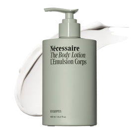 Nécessaire front bottle view showing clean design and brand benefit