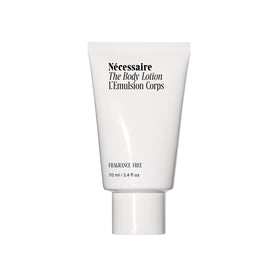 Nécessaire front bottle shot showing clean design and travel-friendly size