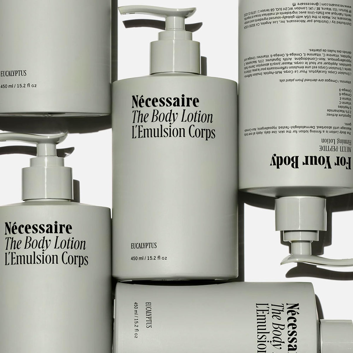 Nécessaire lotion texture close-up demonstrating fast absorption benefit