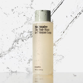 Nécessaire foamy texture on hand showing gentle lather and nourishing feel