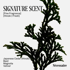 Nécessaire product label with ingredients list highlighting niacinamide benefit