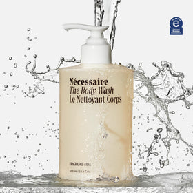 Nécessaire foamy lather texture close-up demonstrating gentle cleansing