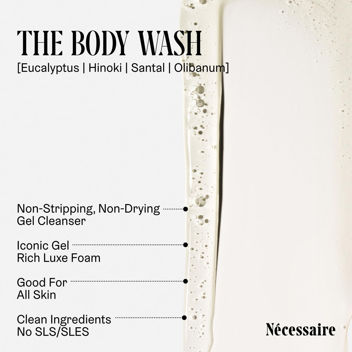 Nécessaire travel bottles lined up to illustrate variety and easy packing benefit