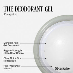 Nécessaire close-up label listing mandelic acid and witch hazel benefits