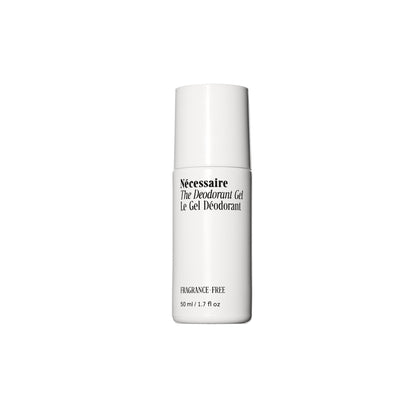 Nécessaire front bottle shot showing sleek gel packaging and clean design