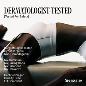Nécessaire deodorant mandelic acid highlight showing gentle skincare benefit
