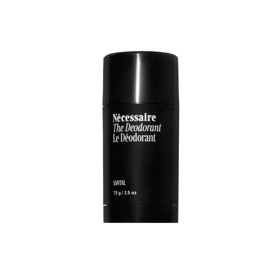 Nécessaire front package showing product and branding, highlights clean formulation