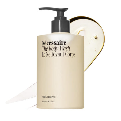 Nécessaire front bottle showing product branding and clean design for shelf appeal