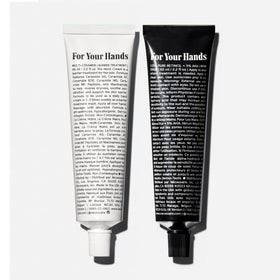 Nécessaire hand cream tube close-up highlighting nourishing formulation