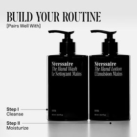 Nécessaire hand wash being used at a kitchen sink for daily use