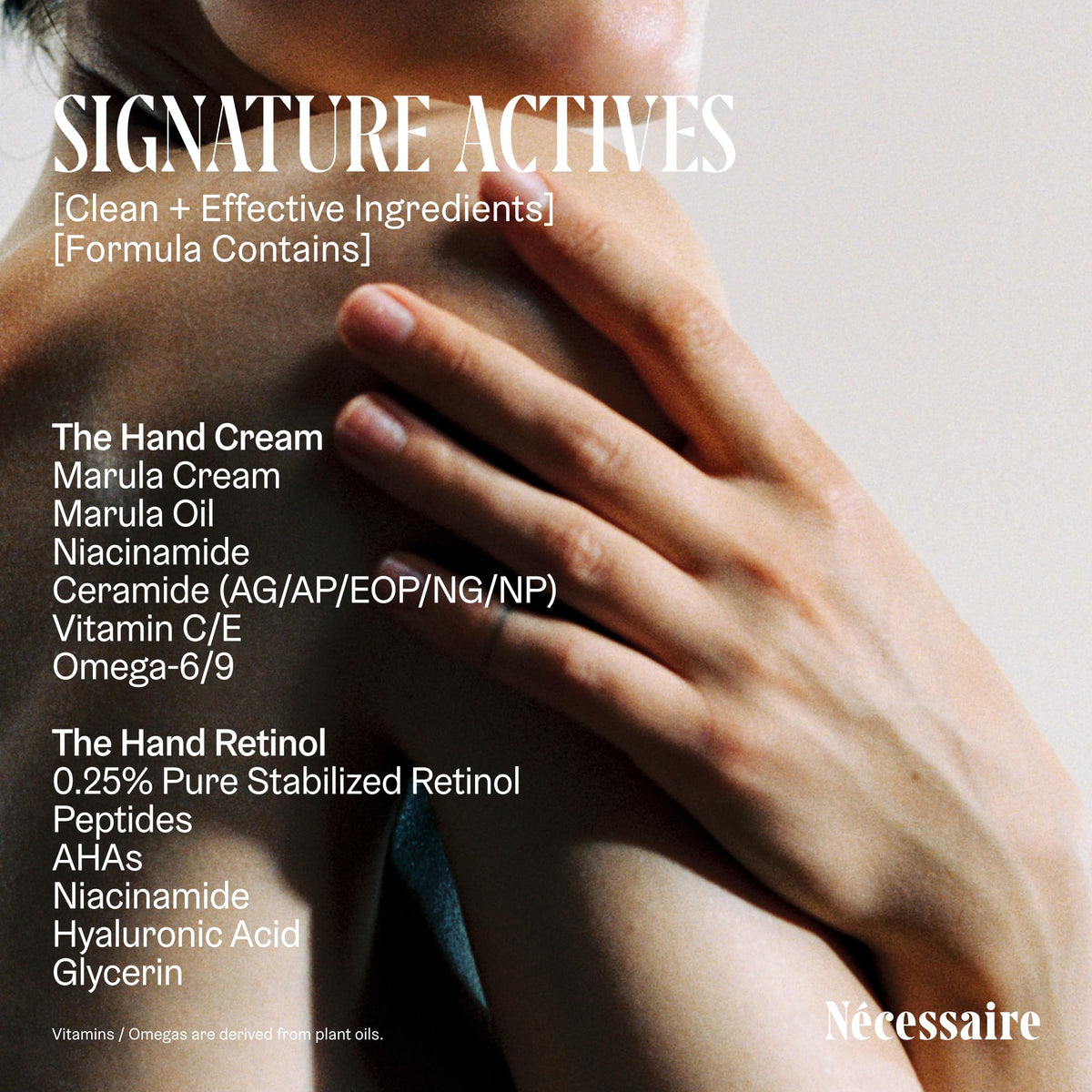 Nécessaire applied to hands in morning routine for lasting moisture