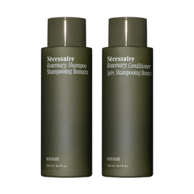 Nécessaire front packaging showing duo and benefits for stronger hair