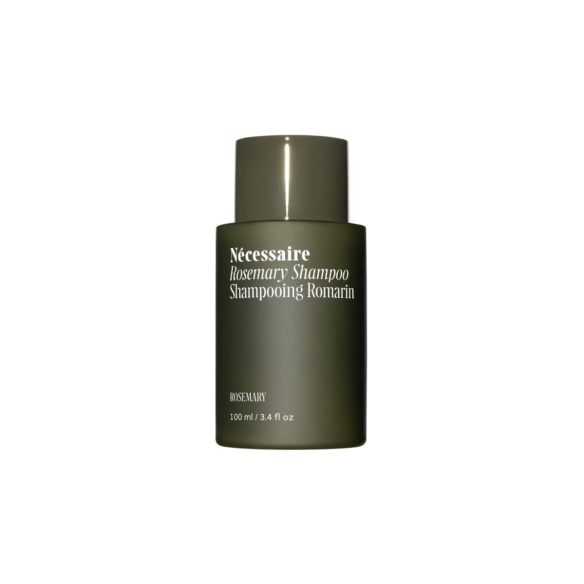 Nécessaire front bottle view showing clean design and strengthening benefits