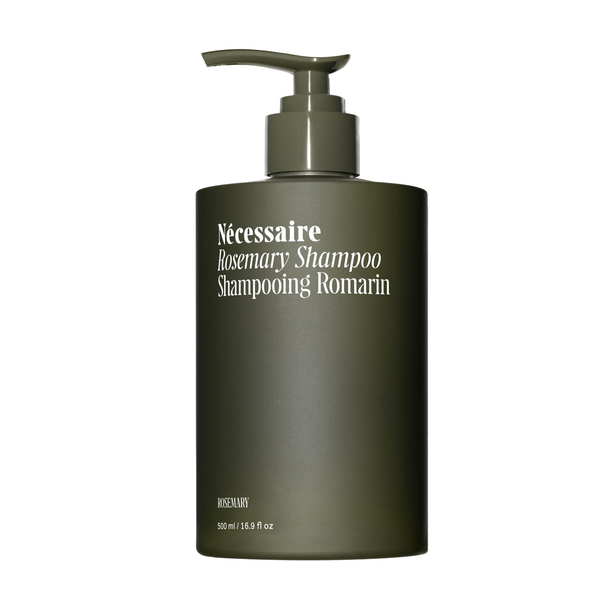 Nécessaire front bottle view showing clean design and strengthening benefits