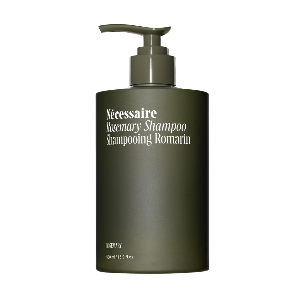 Nécessaire front bottle view showing clean design and strengthening benefits