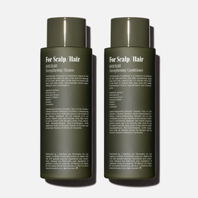Nécessaire shampoo pump close-up illustrating easy dispensing benefit